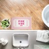Stupell Industries Pink Vibe Era Ticket Printed Plush Bathroom Floor Mat, design by Lettered and Lined - 3 of 4