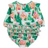 RuffleButts Baby Toddler Girls Long Sleeve Flutter Bubble Romper - 2 of 2
