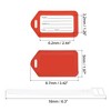 Unique Bargains Plastic Lightweight Backpack Identifier Card Luggage Tags 5 Pcs - 2 of 4