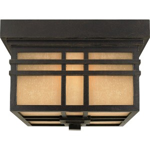 Hillcrest 2-Light Imperial Bronze Outdoor Flush Mount Light - 1 of 2