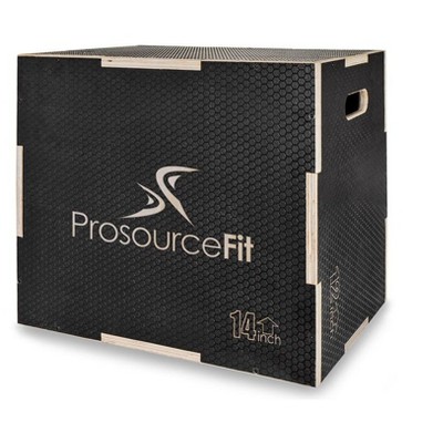 ProsourceFit 3-in-1 Wood Power Grip Plyometric Box