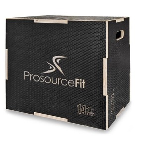 ProsourceFit 3-in-1 Wood Power Grip Plyometric Box - 1 of 4