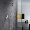 Sumerain Shower System  Fixtures Brushed Nickel with Shower Head and Pressure Balance Shower Valve - 2 of 4