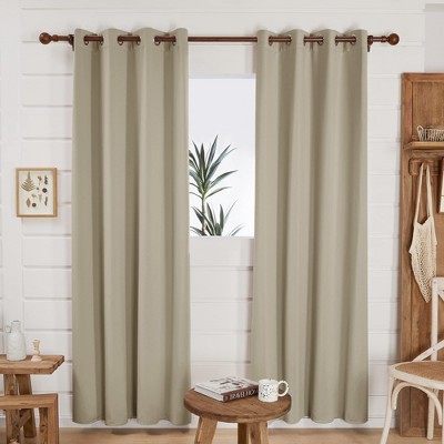 Deconovo Grommet Blackout Curtains, 2 Panels, OEKO-TEX Certified