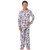 Peanuts Charlie Brown Snoopy Button Sleep Family Christmas Pajama Set White - 3 of 4