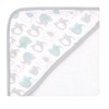 Luvable Friends Baby Unisex Cotton Terry Hooded Towels, Basic Elephant, One Size - 3 of 4
