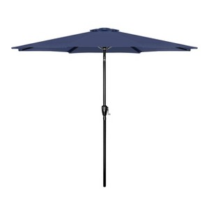Wellfor 9' Octagon Outdoor Patio Market Umbrella: Water & UV Resistant with Crank Lift & Tilt Control - 1 of 4