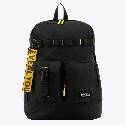 JWorld Fenix Convertible 19 Backpack - Black/Yellow