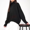 Coolmee Women's Turtleneck Sweater Chunky Long Sleeve Knitted Pullover High Low Hem Basic Jumper Top - 2 of 4