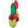 Grinch Christmas Airblown Inflatable Hanging from Wreath Dr. Seuss, 4 ft Tall, Green - 3 of 4