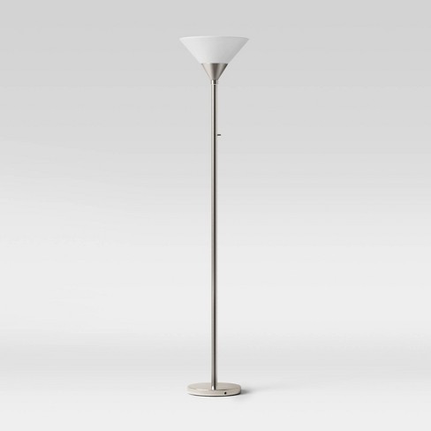 Torchiere Floor Lamp With Glass Shade - Threshold™ : Target