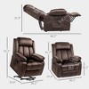 CIPACHO Power Lift Recliner Chair for Elderly Electric Lift Chair with Massage and Heat Remote Control Gray - 2 of 4