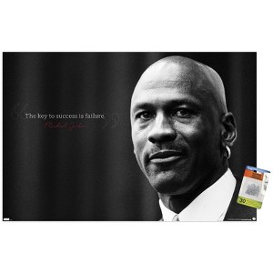 Trends International Michael Jordan - Key To Success Unframed Wall Poster Prints - 1 of 4