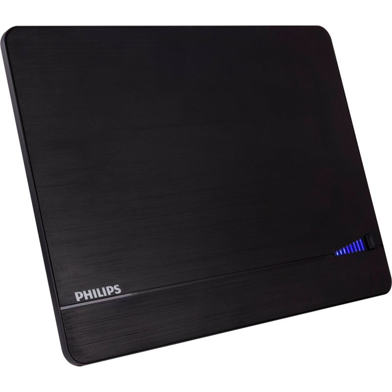 Philips Elite Indoor Amplified Signal Finder TV Antenna with 10 ft. Coax Included - Black, 4 of 10