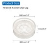 Unique Bargains Rubber Non-Slip Furniture Caster Cups Round Floor Pads 4 Pcs - 2 of 4