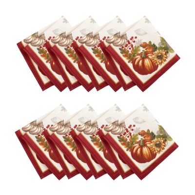 Elrene Home Fashions Herfst Pumpkin Grove rimpelbestendig tafelkleed, rechthoek, 152 x 366 cm, meerkleurig