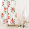 Deny Designs Ninola Design Orange Sweet Roses Bouquet Shower Curtain: Woven Polyester, Buttonhole Top, Machine Washable - 2 of 2