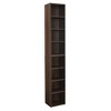 Vynxaria Walnut 8-Layer Media Tower & Display Cabinet with Adjustable Shelves, Versatile for All. - image 2 of 4