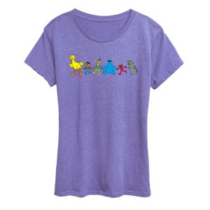 Women's - Sesame Street - SS Group Short Sleeve Graphic T-Shirt - 1 of 2