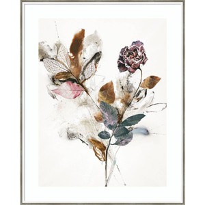 33" x 41" Playing Flower I by Design Fabrikken Wood Framed Wall Art Print - Amanti Art - 1 of 4