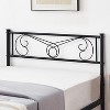Homhougo Twin Bed Frame Platform with Headboard and Footboard Metal Bed Mattress Foundation with Storage No Box Spring Needed Black - 4 of 4