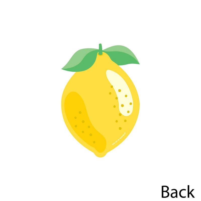 Big Dot of Happiness So Fresh - Lemon - Decorations DIY Citrus Lemonade Party Essentials - Set of 20, 3 of 6