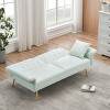 NicBex 61.4 Inch Faux leather Sofabed,Convertible Sofa with Adjustable Arms and Backrest for Living Room,Office,Apartment - 2 of 4