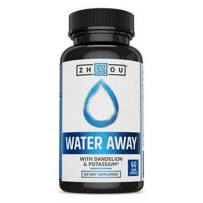 Zhou Water Away Dietary Supplements - 60ct