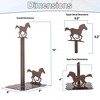 5 Star Super Deals Rustic Horse Paper Towel Holder - Decorative Farmhouse Metal Kitchen Roll Stand Dispenser w/ Horse Silhouettes for Countertops - 2 of 3