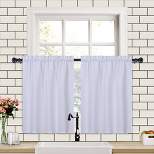 Trinity 210GSM Waffle Weave Short Kitchen Curtains Bathroom Window Curtains