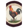Earth Rugs Decorative Rustic Rooster Printed Round Trivet 10" Farmhouse Kitchen Accent - 3 of 3