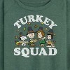 Women's - Peanuts - Turkey Squad Lightweight French Terry Wide Neck Long Sleeve Shirt - 2 of 4
