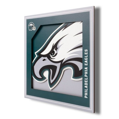 NFL Philadelphia Eagles 3D Logo Series Wall Art - 12"x12"