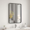 CIPACHO Black Metal Framed Wall Mirror - Unbreakable, Anti-Delivering, Distortion-Free, Easy Install - 2 of 4