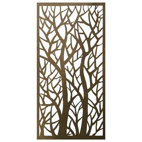 Stratco 4 X 2 Foot Decorative Rustic, Outdoor Panel Privacy Screen