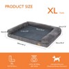 Artloge Large Grey Dog Sofa Bed Memory Foam Calming Orthopedic Pet Mattress Cushion Waterproof Bolster Dog Couch Bed with Removable Washable Cover - 4 of 4