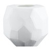Signature Design by Ashley Karenton 7.25" Glass Vase, White Hand-Carved Finish - 4 of 4