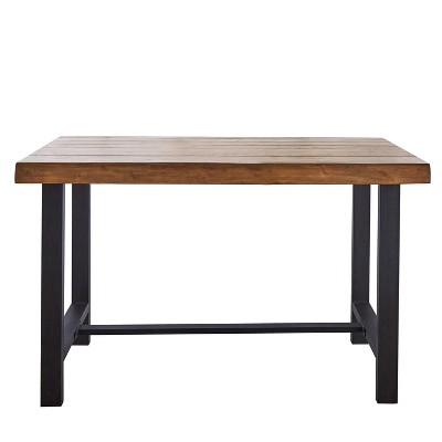 Steve Silver Co. Landon Counter Table Light Brown : Contemporary 4-Seat, Iron Frame, Wood Veneer, 38" Height