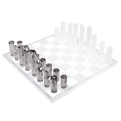 Ondisplay 3d Luxe Acrylic Smoke & Frost Luxury Laser-cut Chess Set : Target