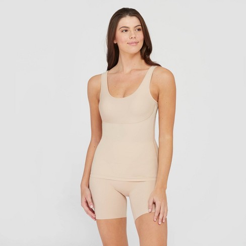 Assets By Spanx Women's Plus Size Thintuition Shaping Tank Top - Beige 1x :  Target