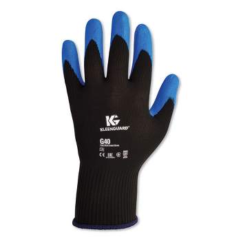 KleenGuard G40 Foam Nitrile Coated Gloves, 240 mm Length, Large/Size 9, Blue, 12 Pairs