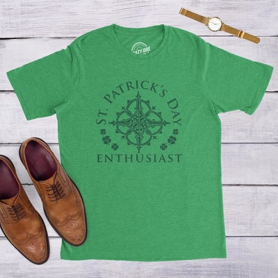 Мужские футболки Crazy Dog T-Shirts, Inc. Mens St Patrick's Day Enthusiast T Shirt Funny Saint Patrick Day T-shirt Joke - Crazy Dog Men's T Shirt for Saint Patrick's Day Green XL — фото 3