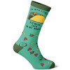 Crazy Dog T-Shirts Womens Fitness Taco Sock Funny Cute And Humor Sarcastic Graphic Cool Crazy Footwear - image 3 of 4