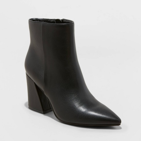 Women's Cullen Ankle Boots - A New Day™ Black 7.5
