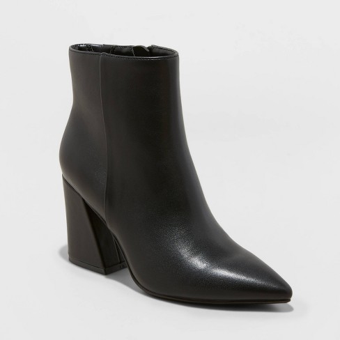 Black pointy hotsell ankle booties