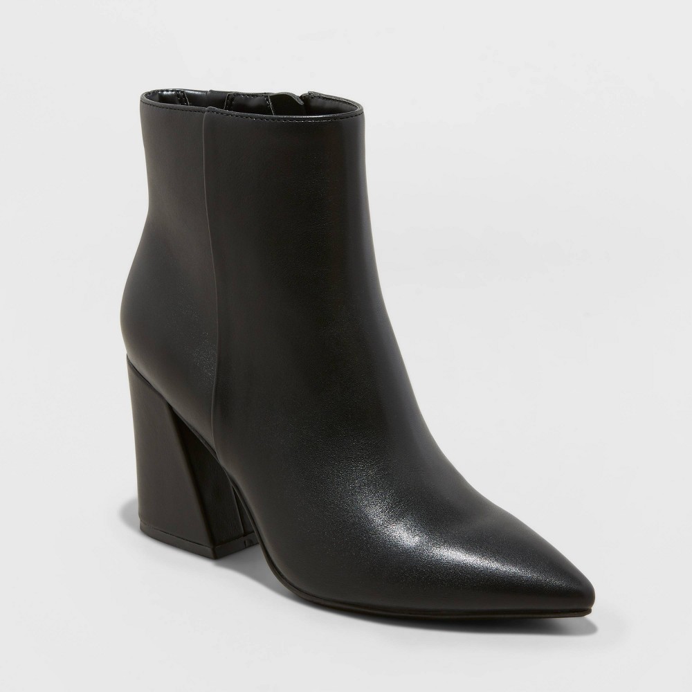 Women's Cullen Ankle Boots - A New Day™ Black 8