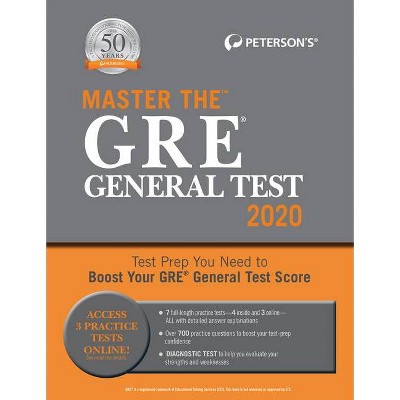 Master the GRE General Test 2020 - 26th Edition by  Peterson's (Paperback)