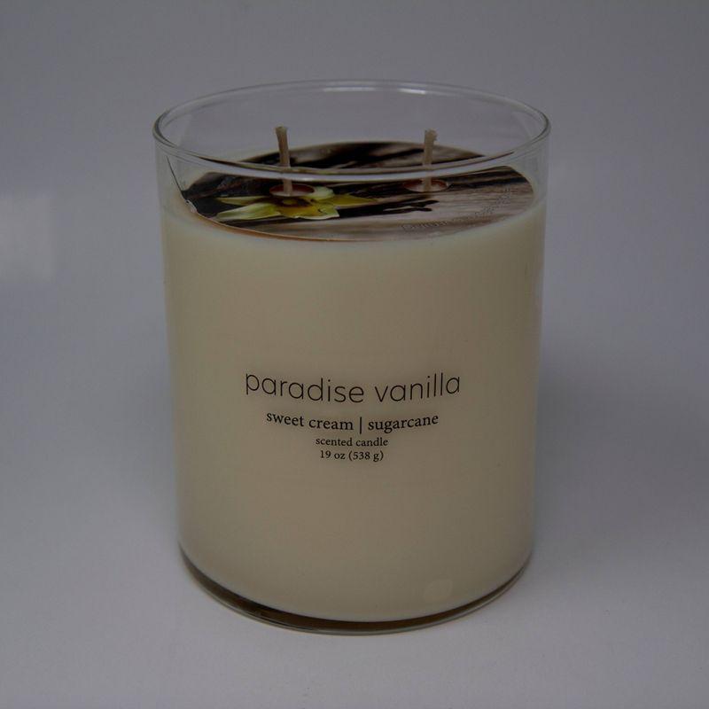 Glass Jar 2-Wick Paradise Vanilla Candle - Room Essentials™, 1 of 7
