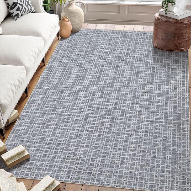 WhizMax Area Rug Washable Rugs Modern Checkered Area Rug Buffalo Plaid Rugs for Living Room Bedroom, 2 of 11