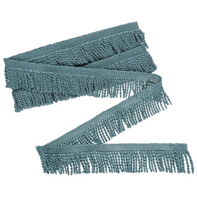 Unique Bargains Polyester Boho Durable Multipurpose Curtain Fringe Trim 2.4 Inch 1 Pc